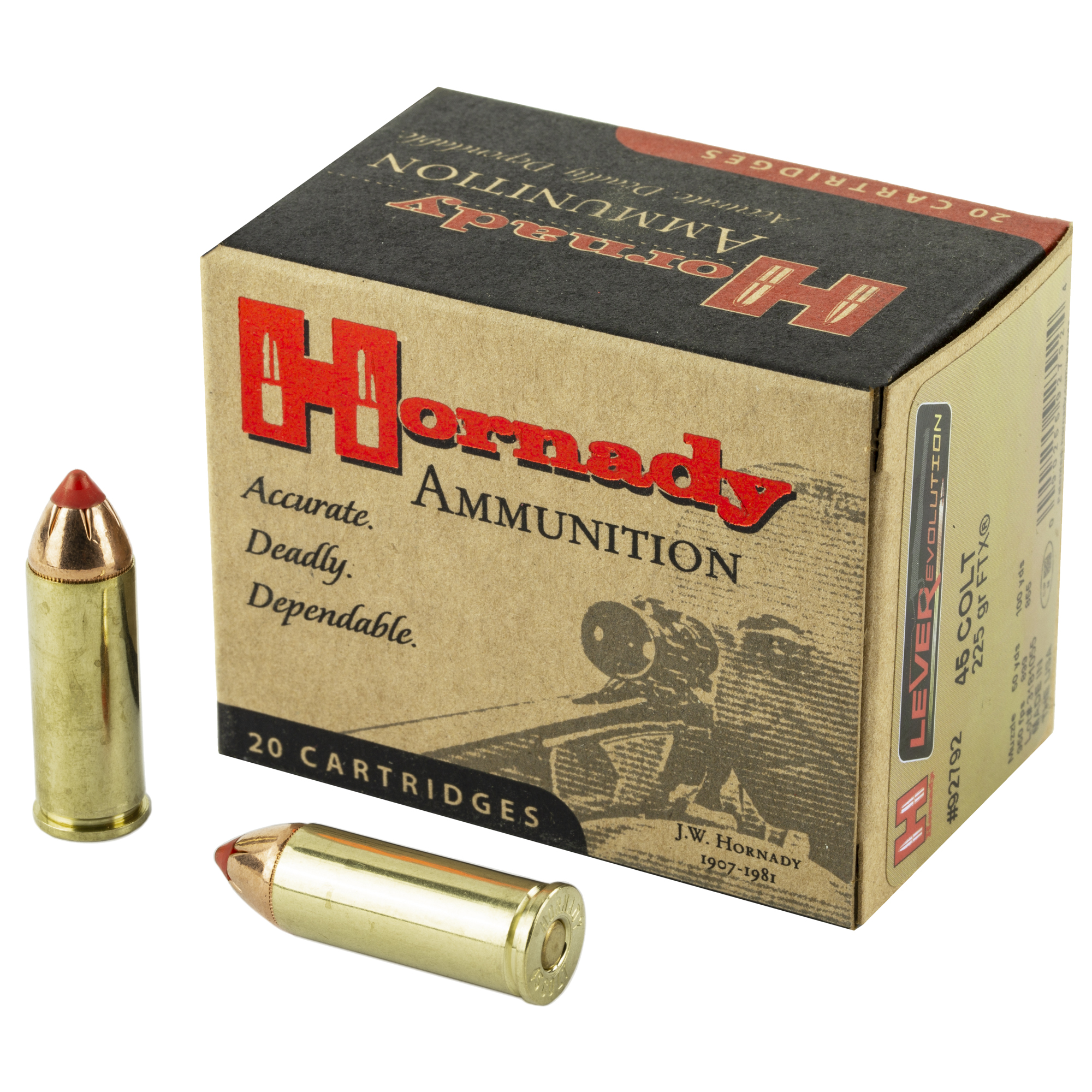 Hornady LEVERevolution Rifle Ammo 45 Colt 225 gr. Flex Tip eXpanding 20 rd.