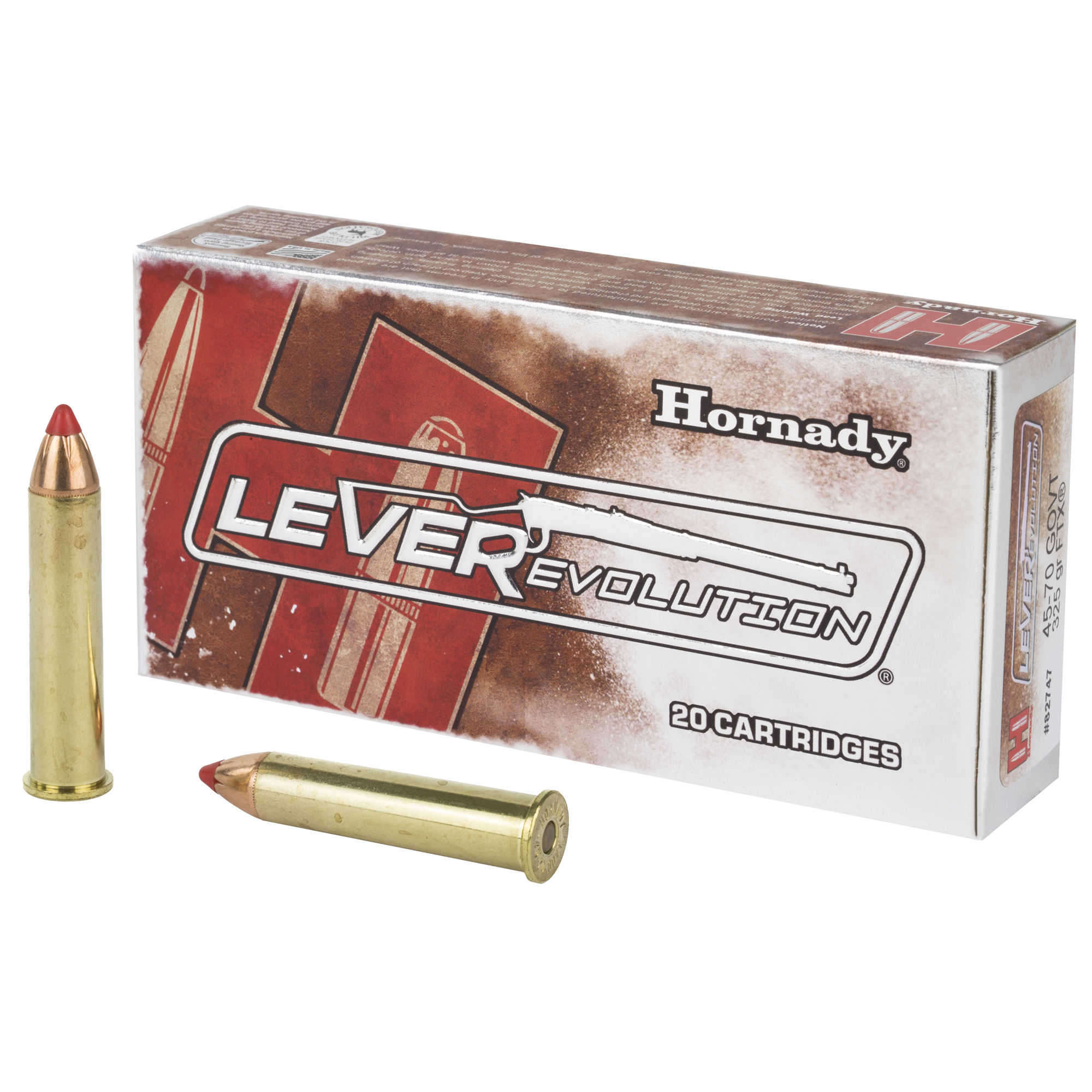 Hornady LEVERevolution Rifle Ammo 45-70 Gov 325 gr. Flex Tip eXpanding 20 rd.