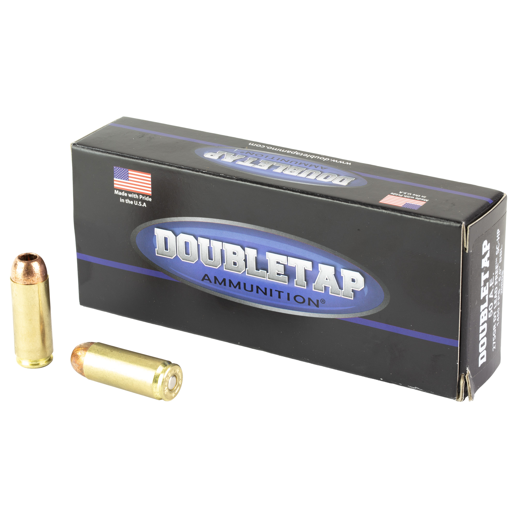 DoubleTap Ammunition 50AE275X DT Lead Free  50AE 275gr 20 Rounds