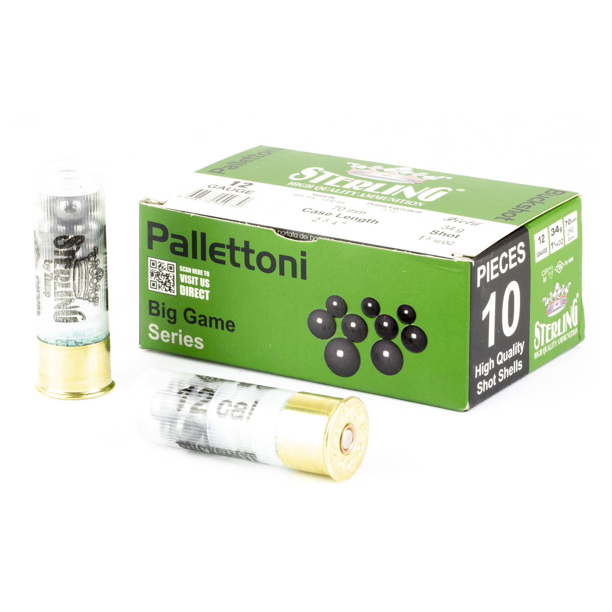 STERLING 12GA 2.75" 00BK 9PLT 10 Rounds