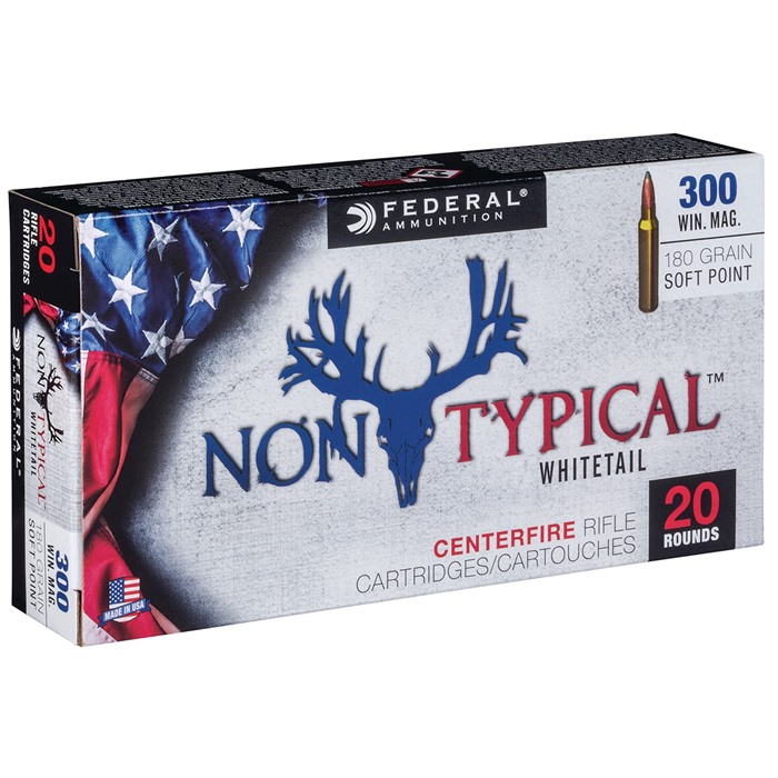 Federal Non-Typical Whitetail 300 Winchester Magnum Soft Point 180 Grain 20 Rounds