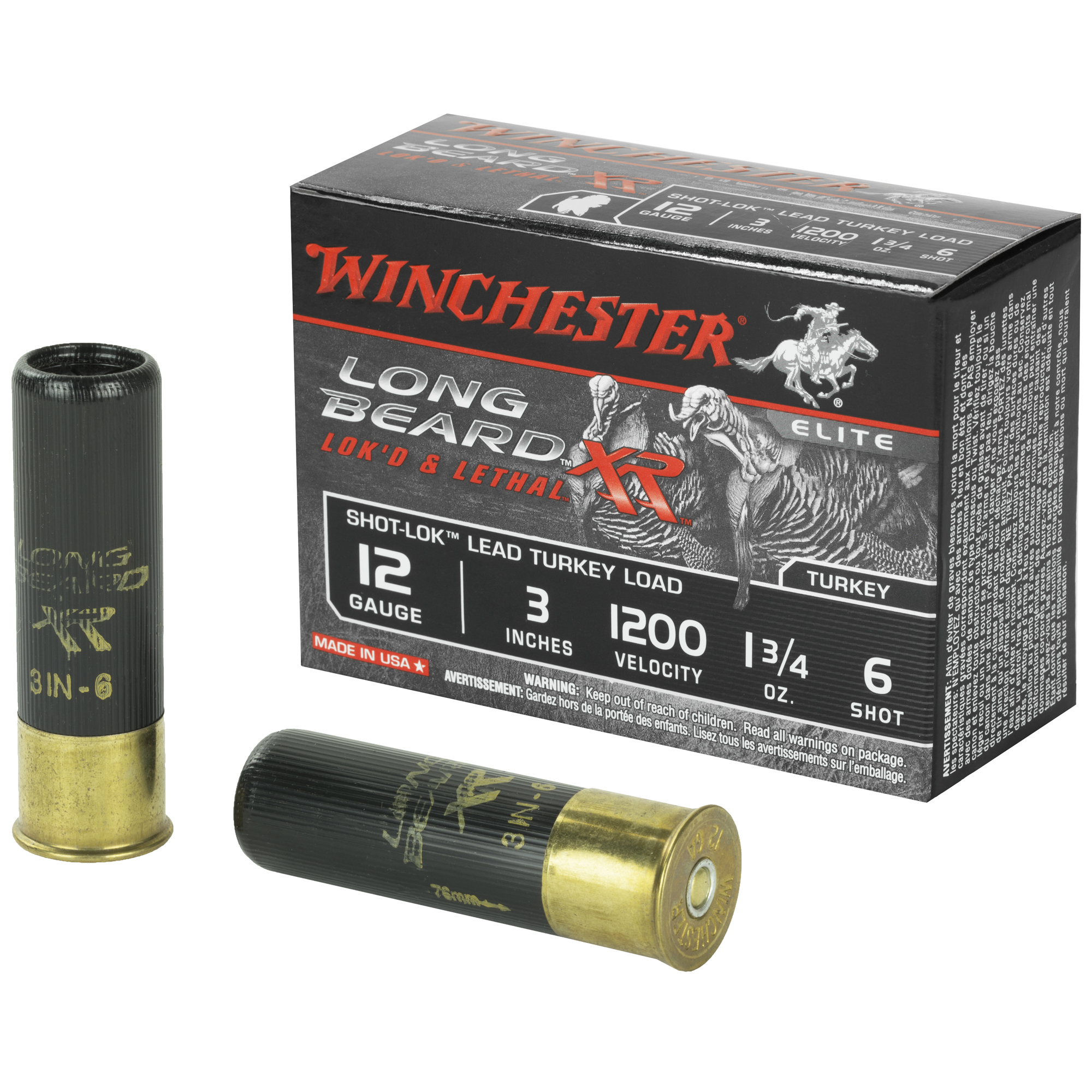 Winchester Long Beard XR Shot-Lok Load 12 Gauge Lead 1 3/4 oz 10 Rounds per Box