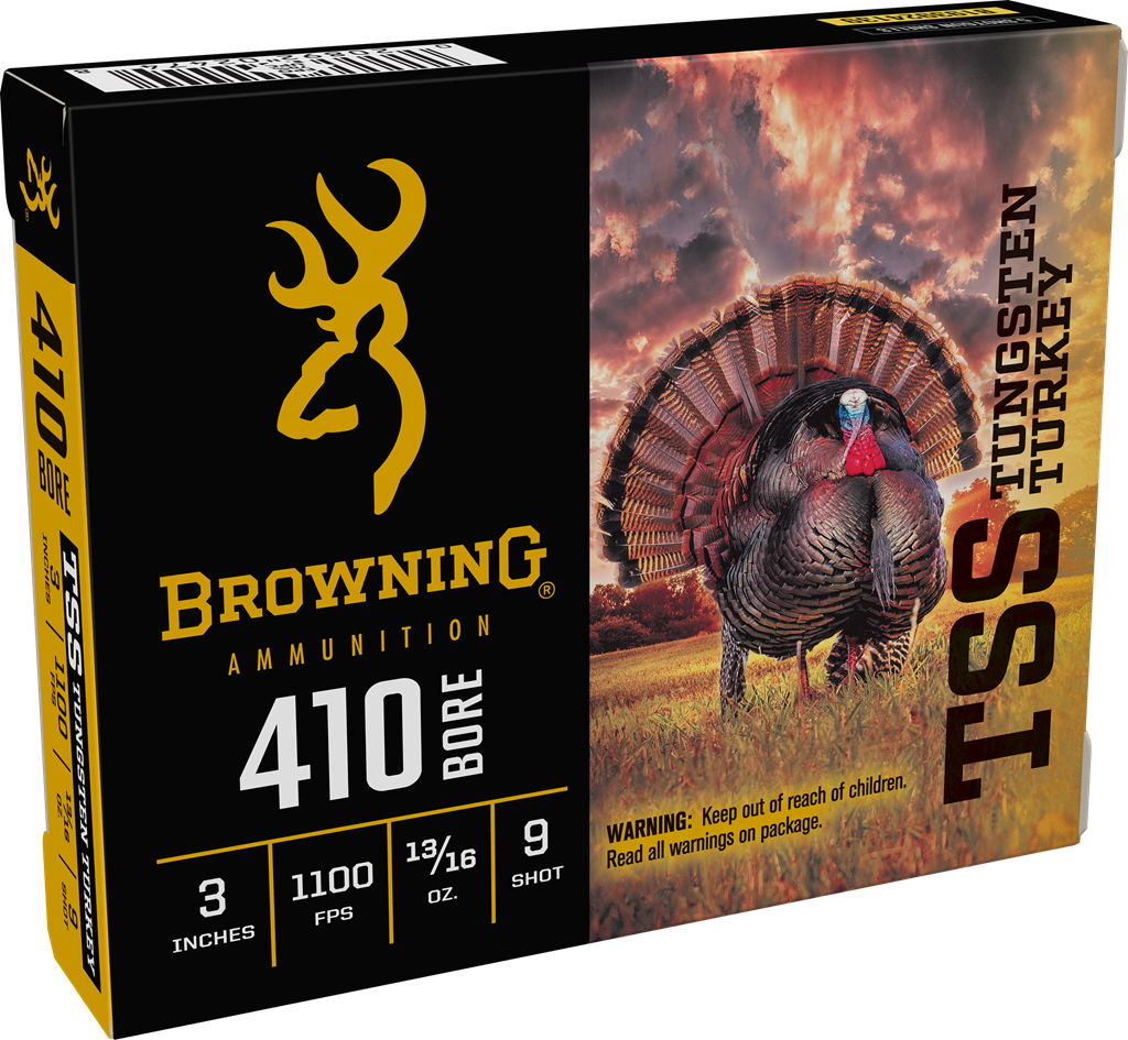 Browning TSS Tungsten Turkey 410 Gauge 13/16 Ounce Tungsten 9 Shot 5 Rounds