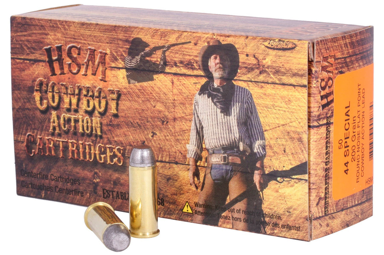 Hsm Cowboy Action 44 Smith and Wesson Special Round Nose 200 Grain 50 Rounds