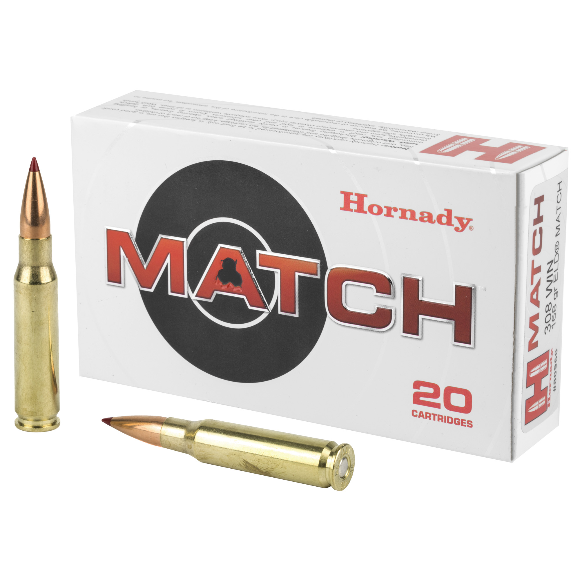 Hornady Match Rifle Ammo 308 Win. 168 gr. ELD Match 20 rd.