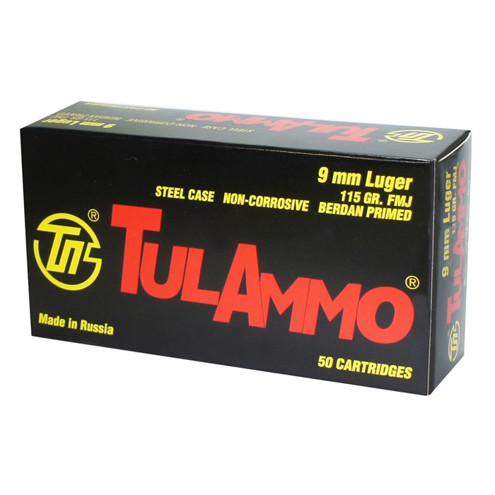 9MM LUGER 115GR FULL METAL JACKET 50/BOX - TA919150