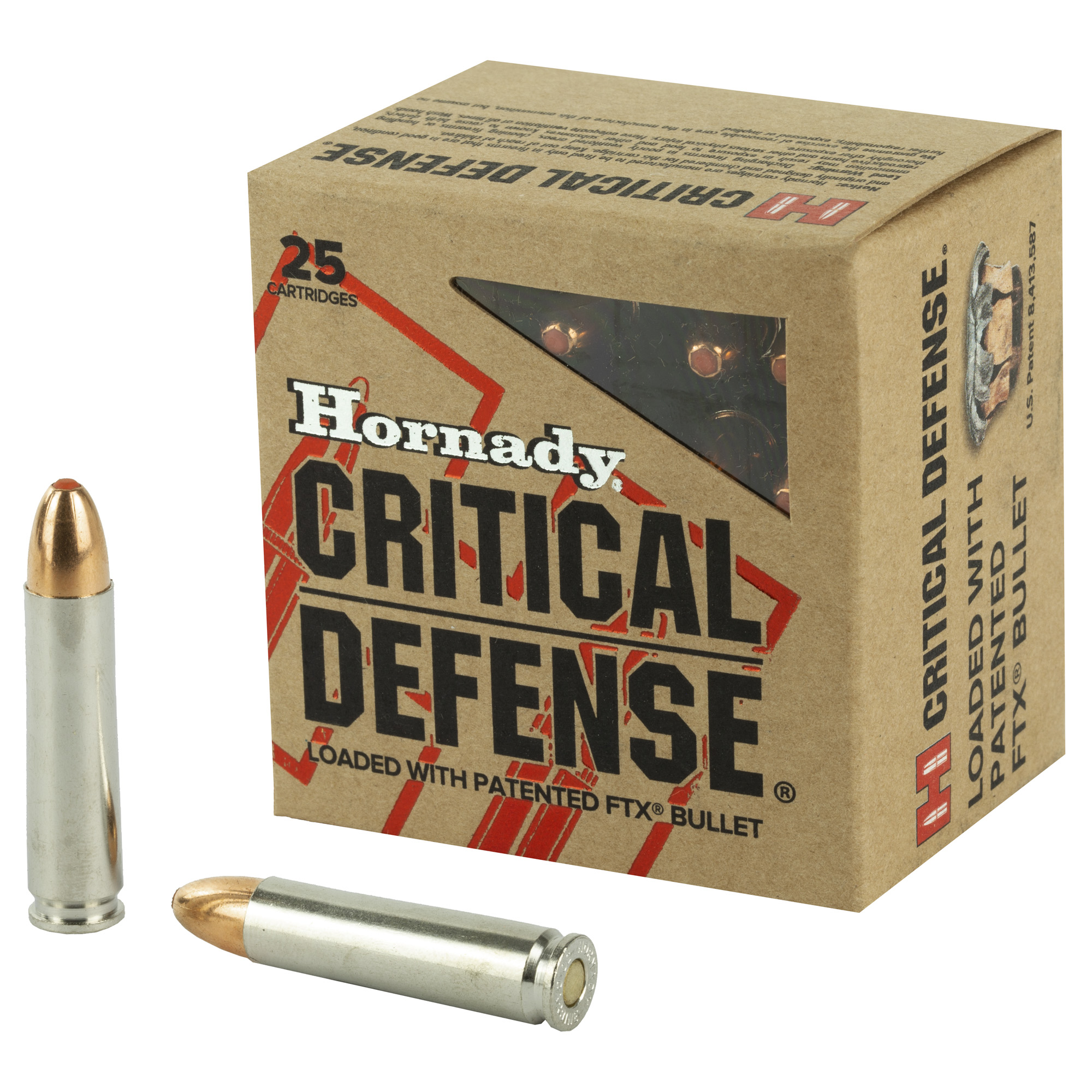Hornady 81030 Critical Defense  30Carbine 110gr Flex Tip eXpanding 25 Per Box/10 Case