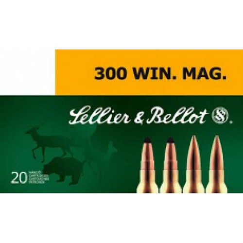 Sellier Bellot 300 Winchester Magnum Soft Point Cutting Edge 180 Grain 20 Rounds