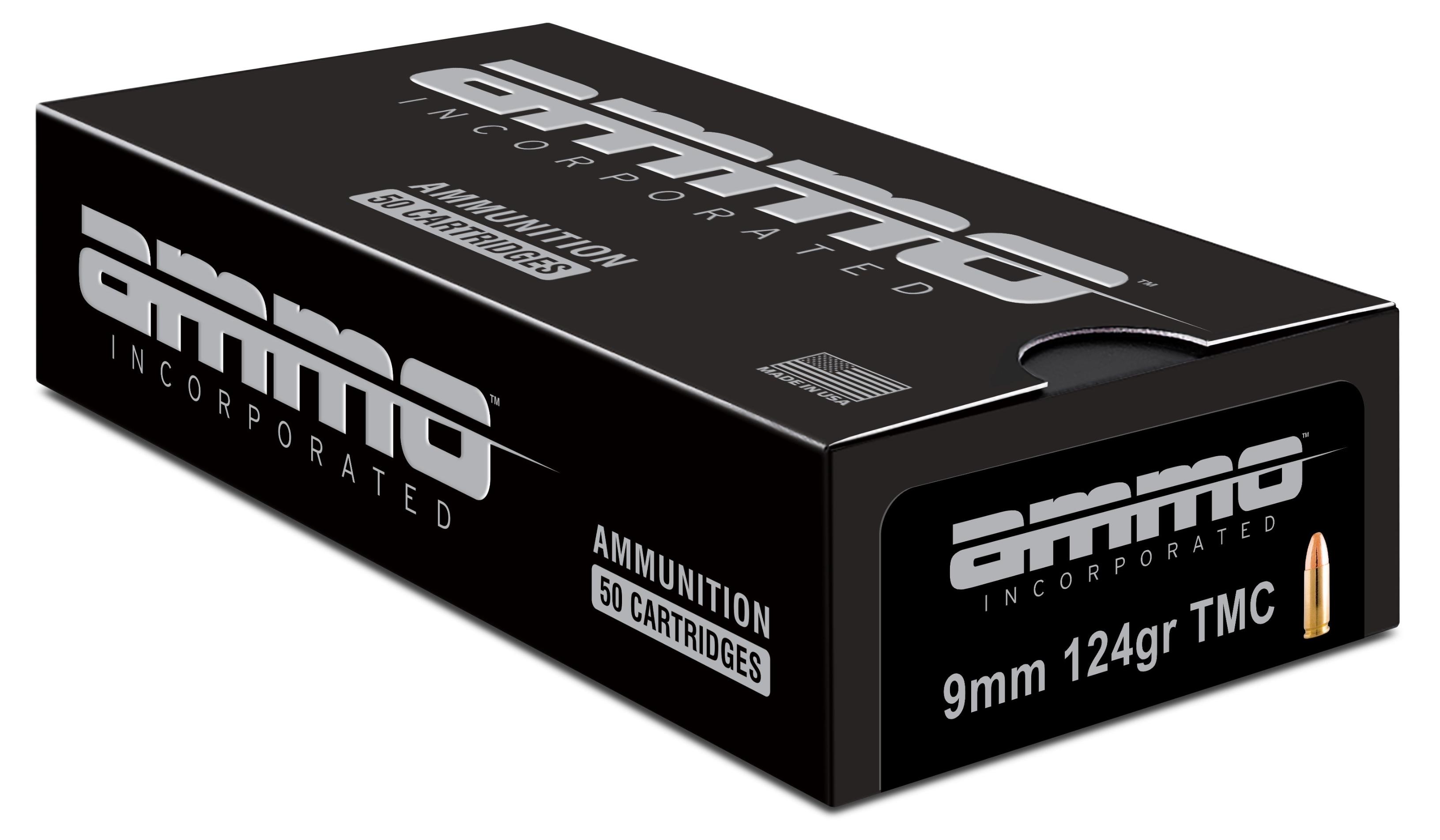 Ammo Inc Signature 9mm Luger Handgun Ammo - 124 Grain | TMC | 1000rd Case