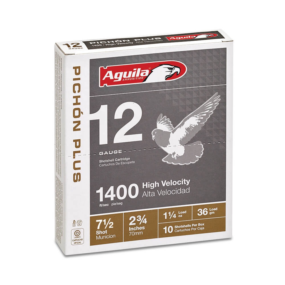 Aguila Pich�n Plus 12 Gauge Birdshot #7.5 Shot 1.25oz 10 Rounds