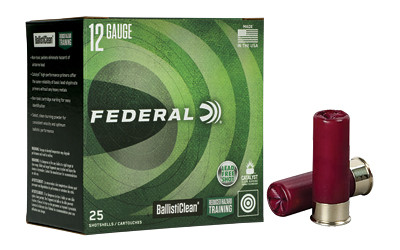 Federal BallistiClean 12 Gauge 00 Buckshot Copper 9 Pellets 25 Rounds