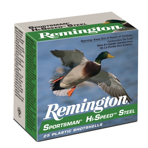 Remington Sportsman Hi-Speed Steel Loads 12 Gauge Steel Shot 1 1/4 Grain 25 Rounds