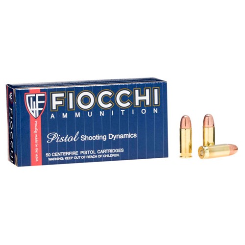 Fiocchi 38SA Range Dynamics  38Super 129gr Full Metal Jacket 50 Rounds