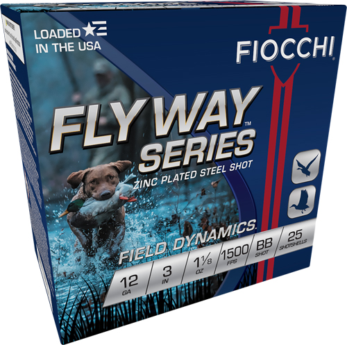 Fiocchi, Flyway Shotgun Loads, 12 Gauge, BB Shot, 1 1/8 Ounce, 25 Rounds