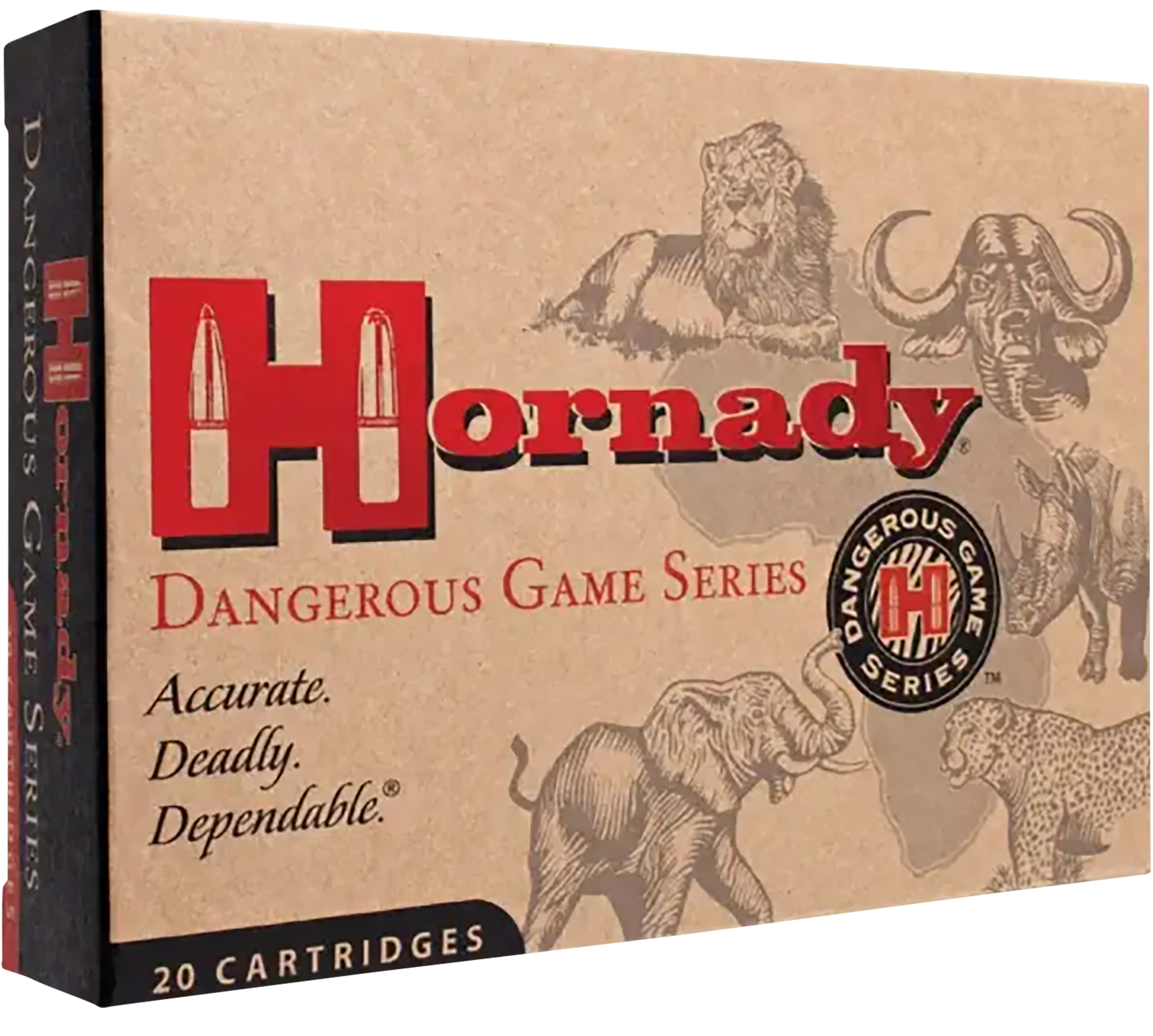 Hornady Dangerous Game 375 H and H Magnum Dgs Dgx 300 Grain 20 Rounds