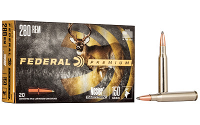 Federal Premium 280 Remington Nosler Partition 150 Grain 20 Rounds