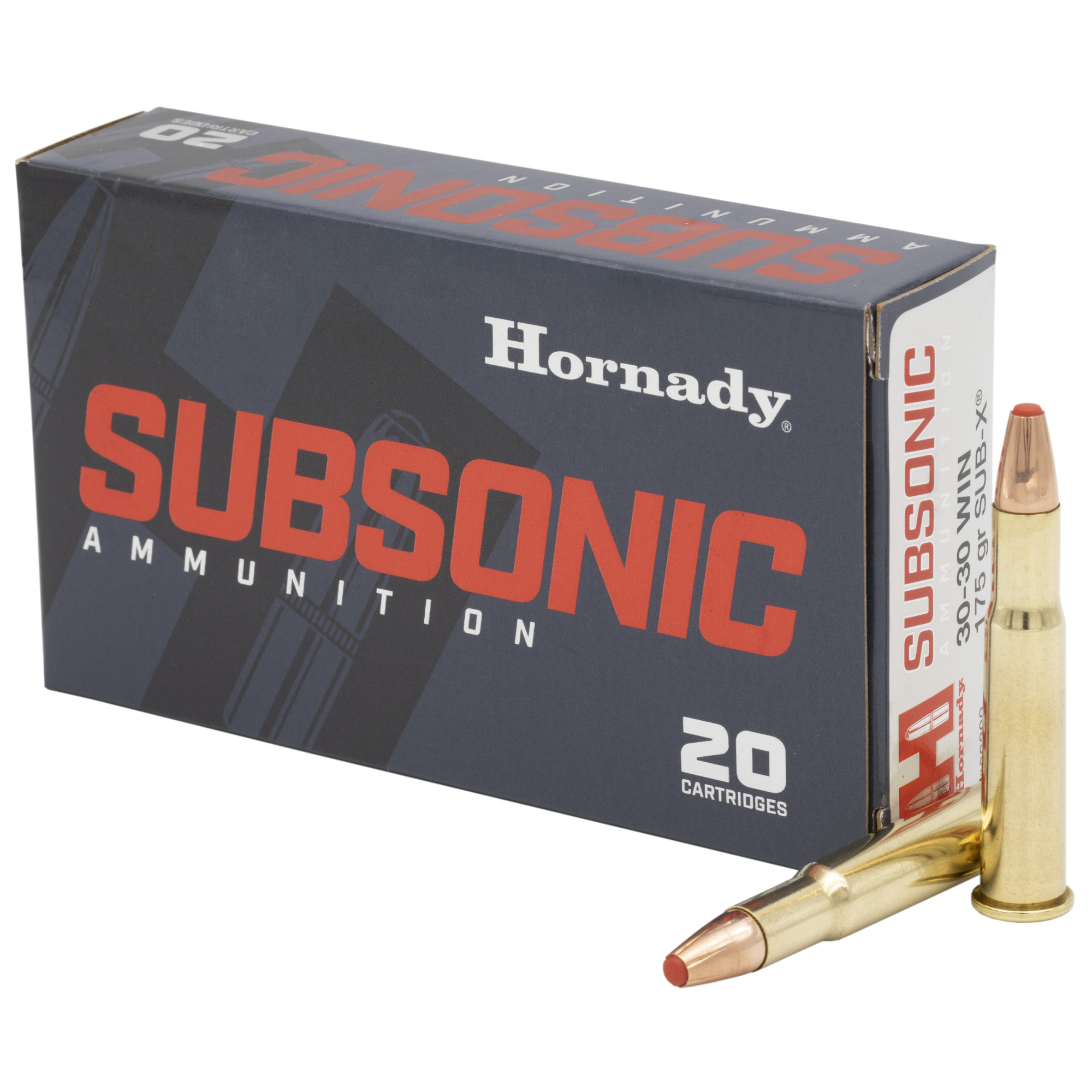 Hornady Subsonic Rifle Ammo 30-30 Win. 175 gr. Sub-X 20 rd.