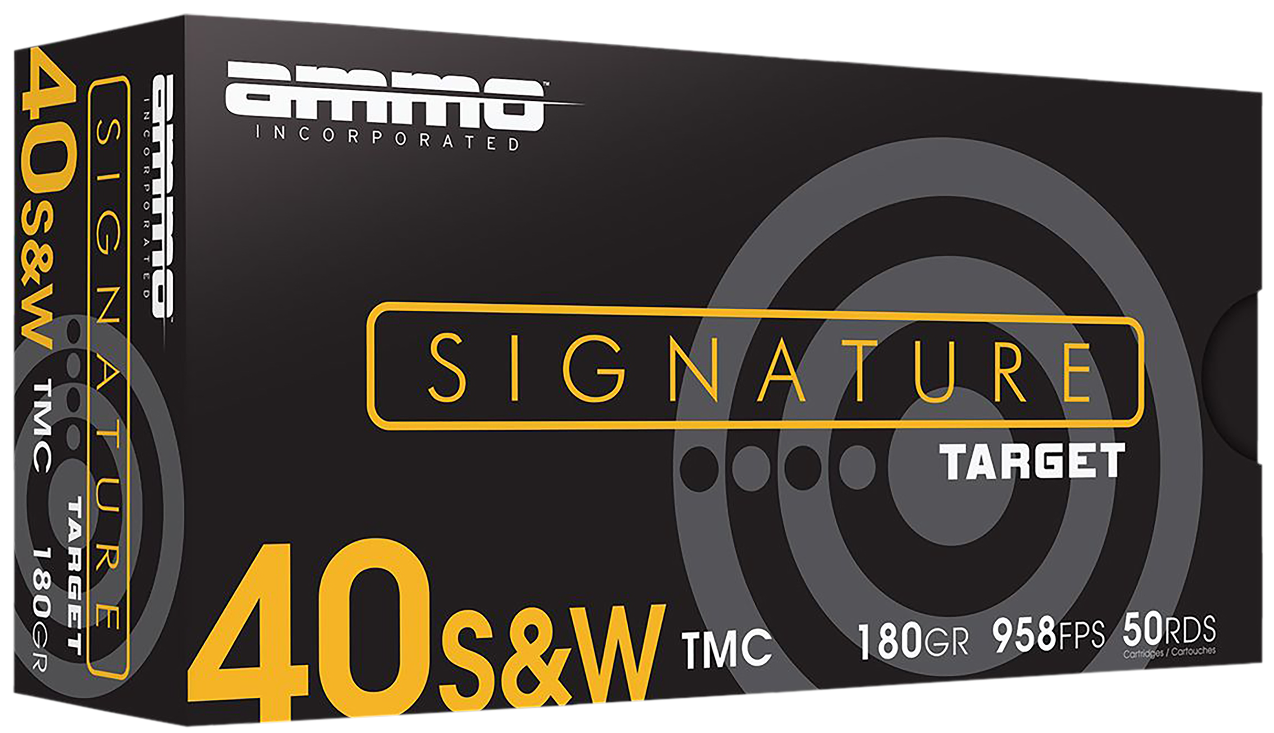 Ammo Inc Signature .40 S&W Handgun Ammo - 180 Grain | TMC | 50rd Box