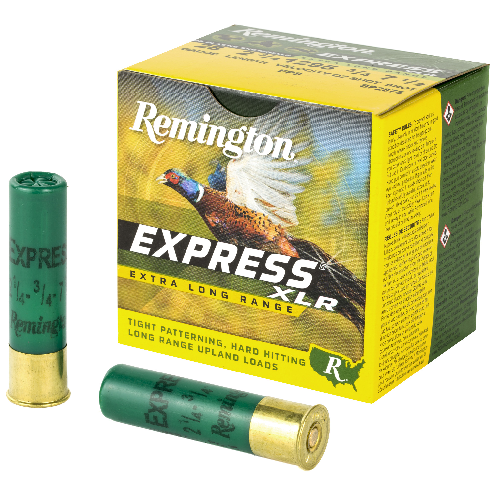 Remington Express Extra Long Range Loads 28 Gauge 7.5 Shot 3/4 Ounce 25 Rounds
