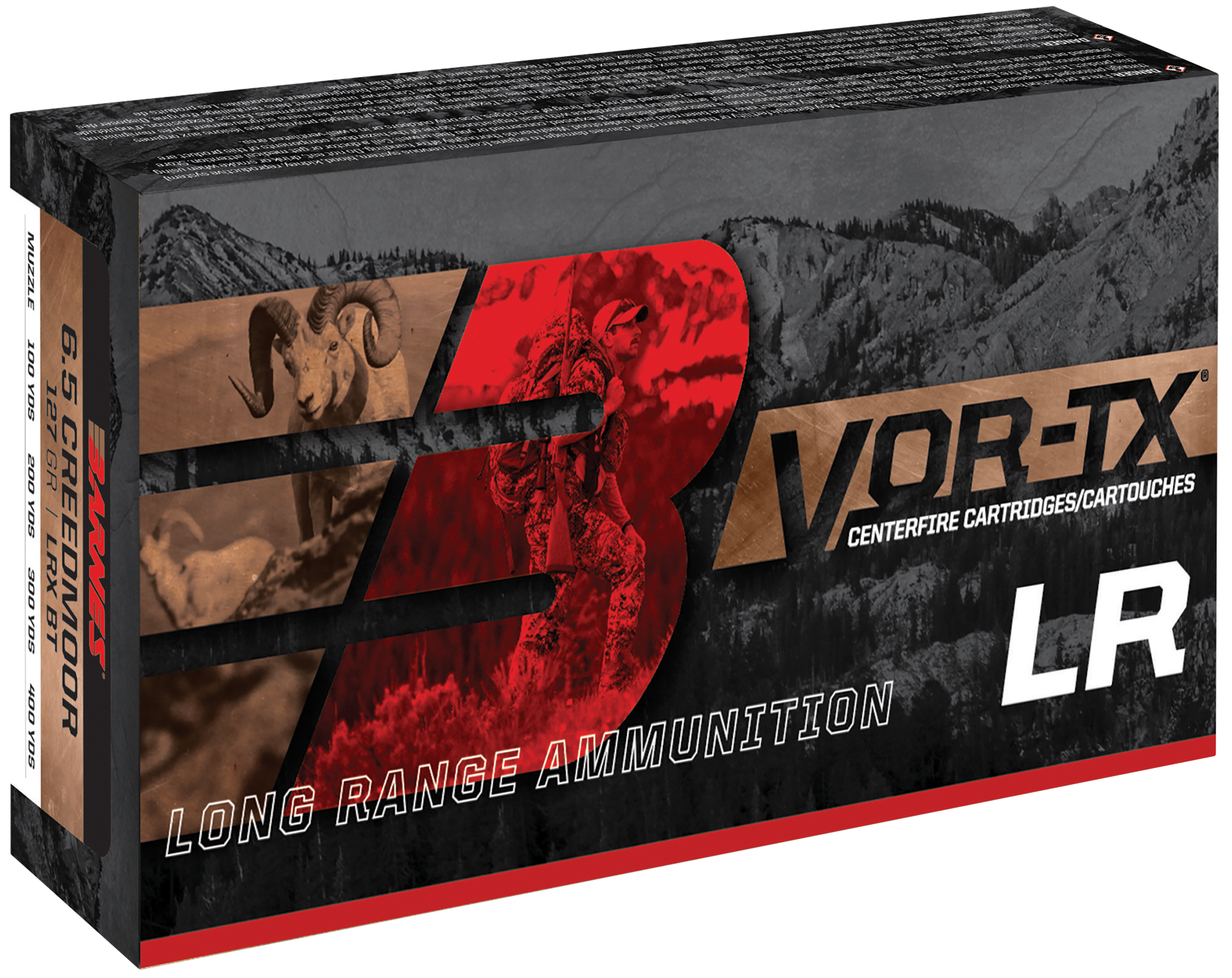 Barnes VOR-TX Long Range 7mm Remington Magnum LRX Boat Tail 139 Grain 20 Rounds