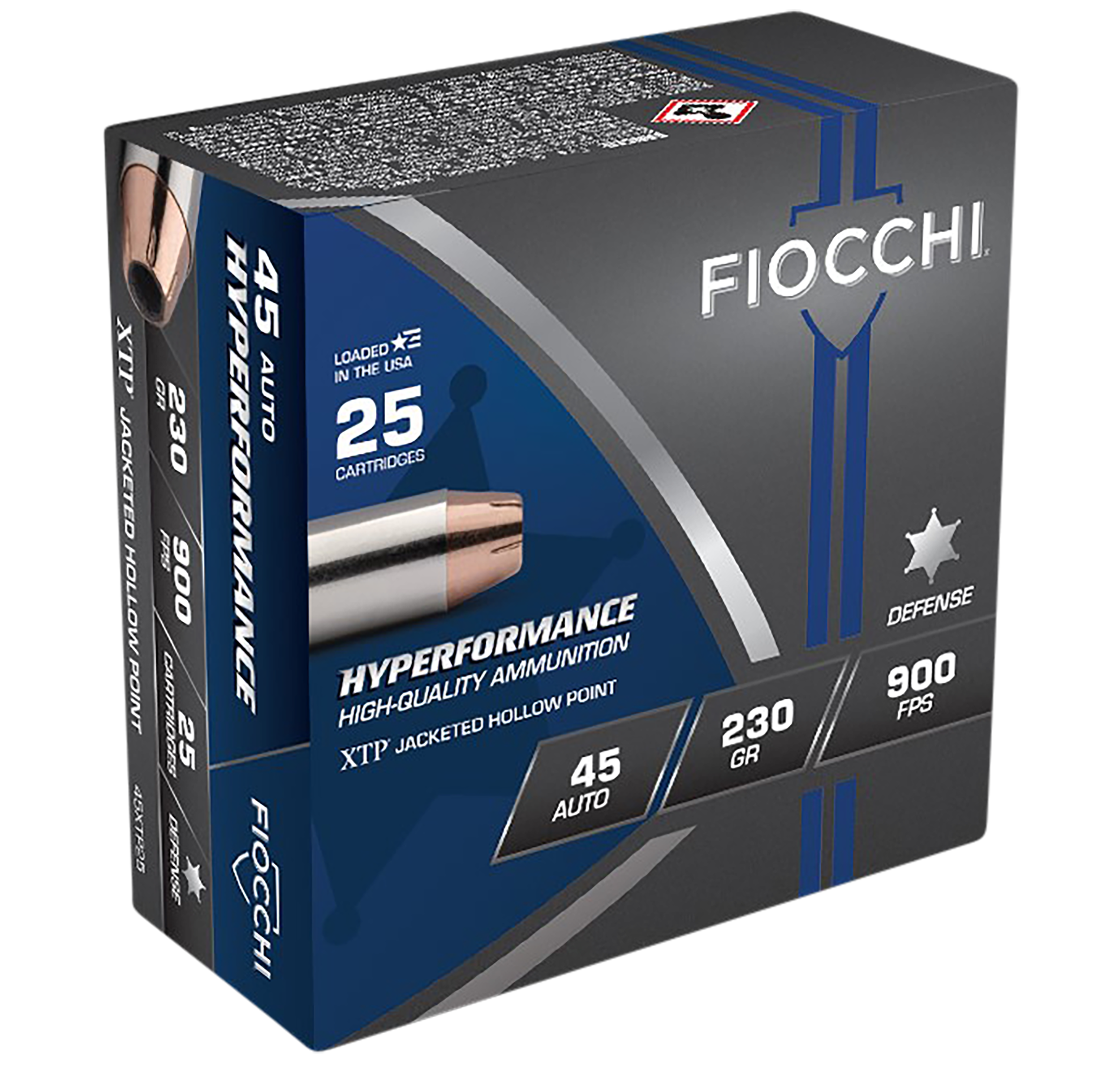 Fiocchi Hyperformance Defense 45 Acp Hollow Point 230 Grain 25 Rounds