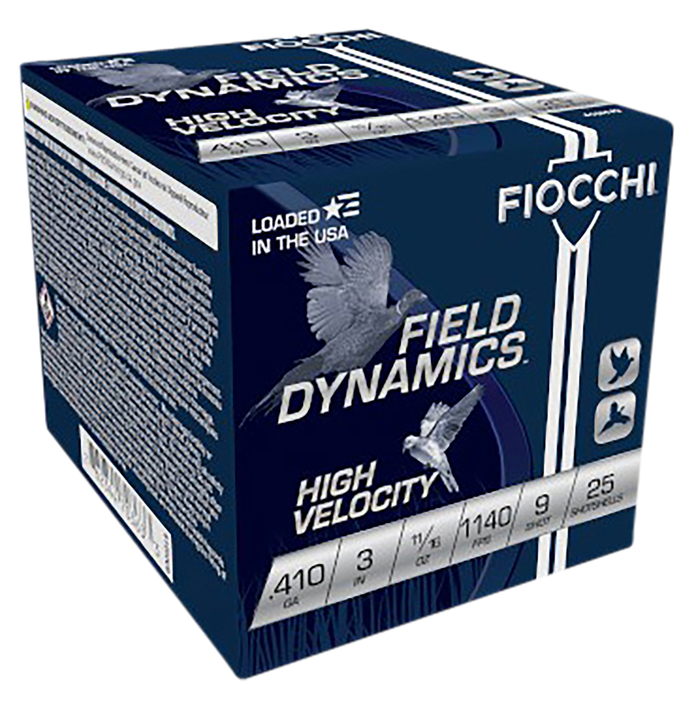 Fiocchi High Velocity Hunting Loads 410 Bore Shot 11/16 oz 9 Shot 25 Rounds