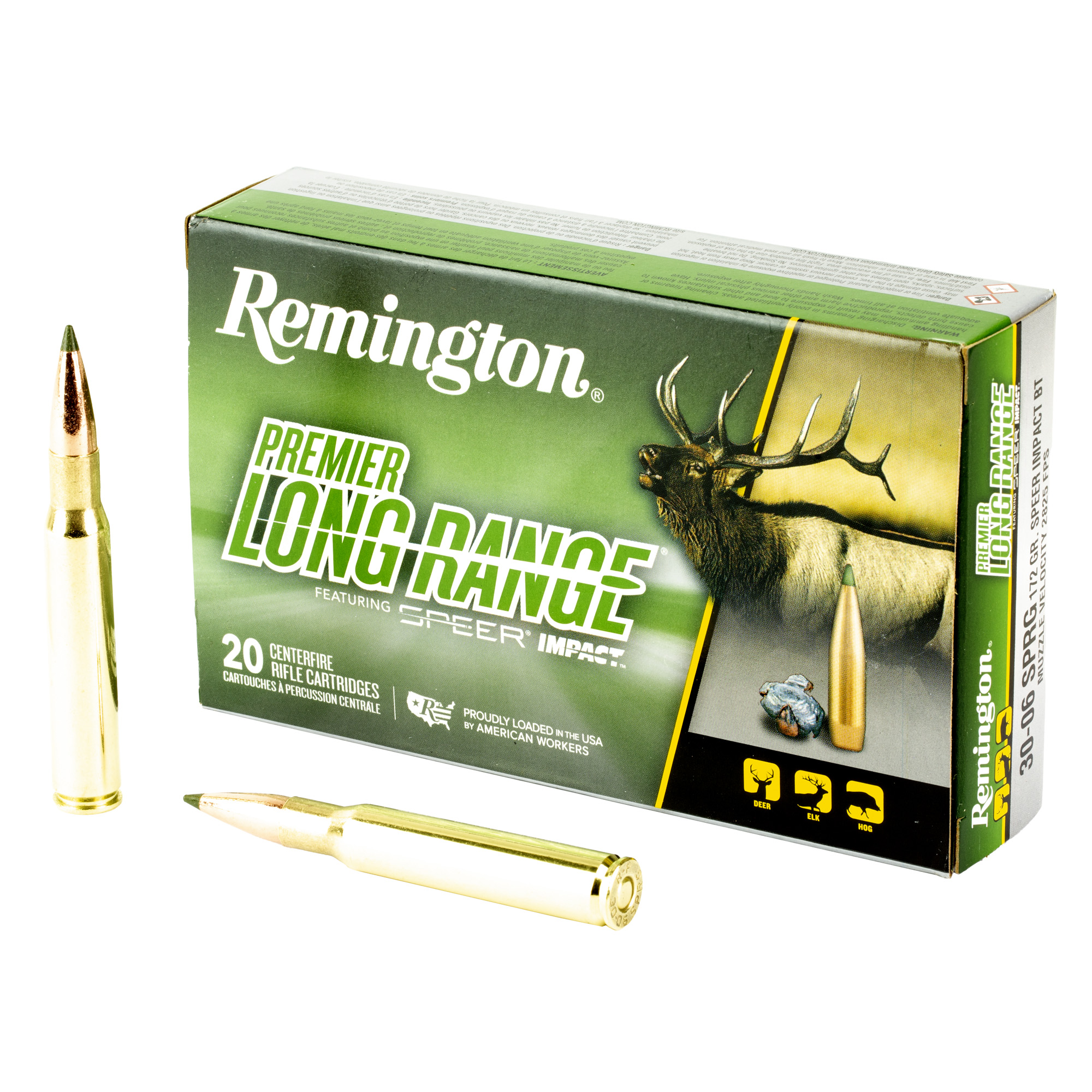 Remington Premier Rifle Ammo 30-06 Springfield Speer Impact 172 Grain 20 Rounds