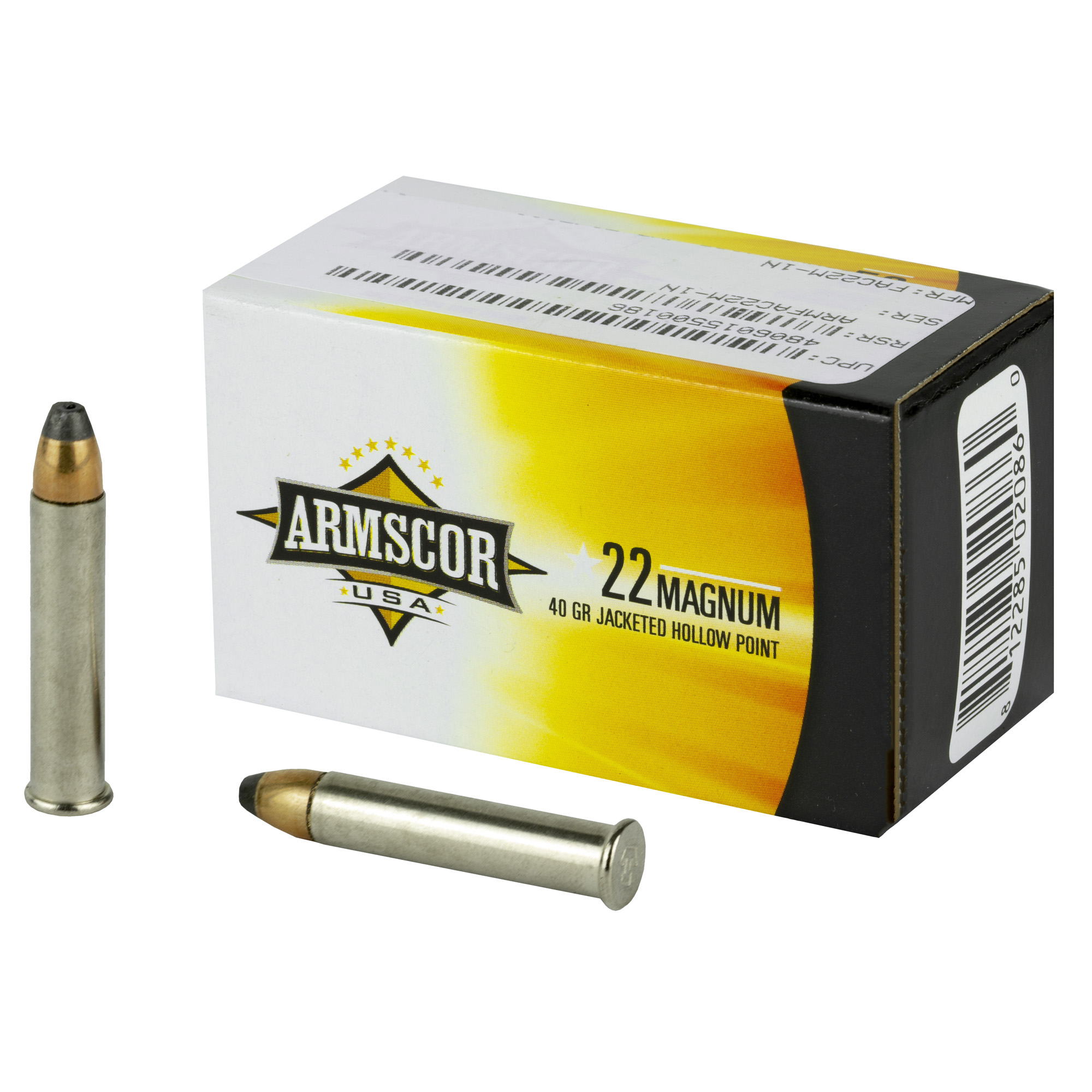 Armscor Rimfire Ammo 22 WMR 40 gr. JHP 50 rd.