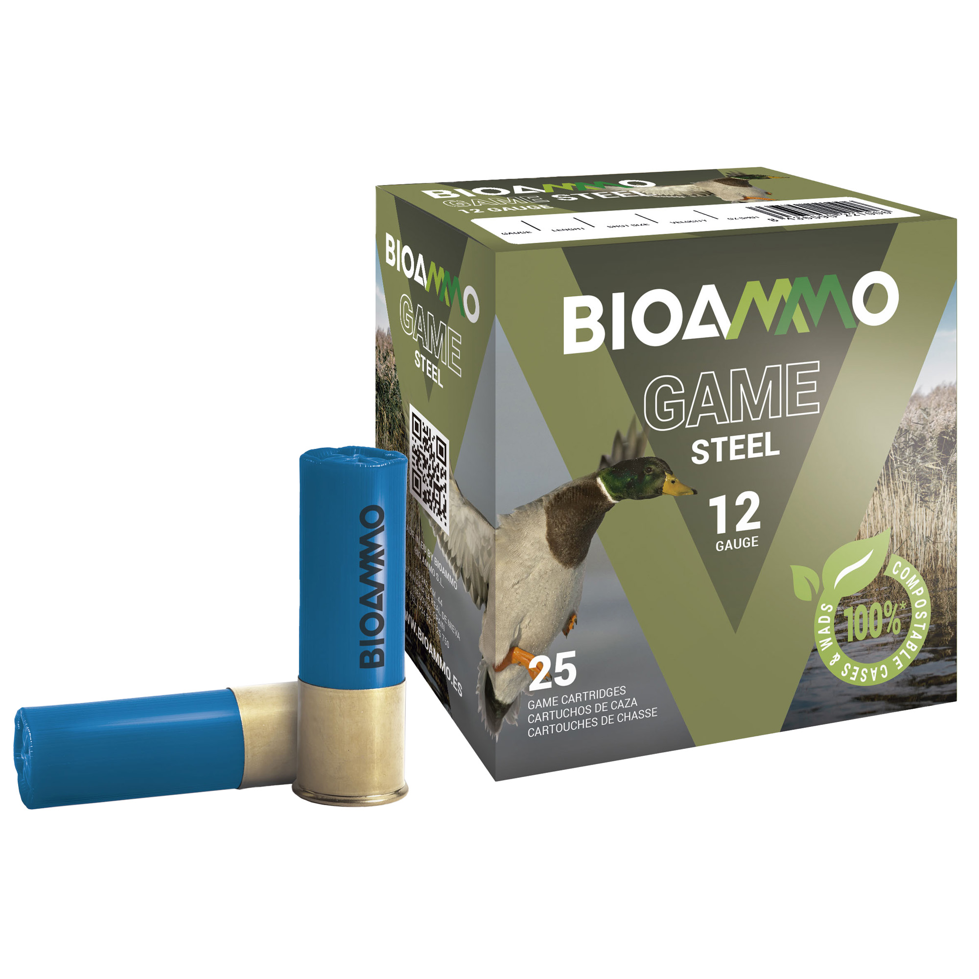 Winchester BioAmmo HB 12 Gauge 5 Shot Steel 1 Ounce 25 Rounds