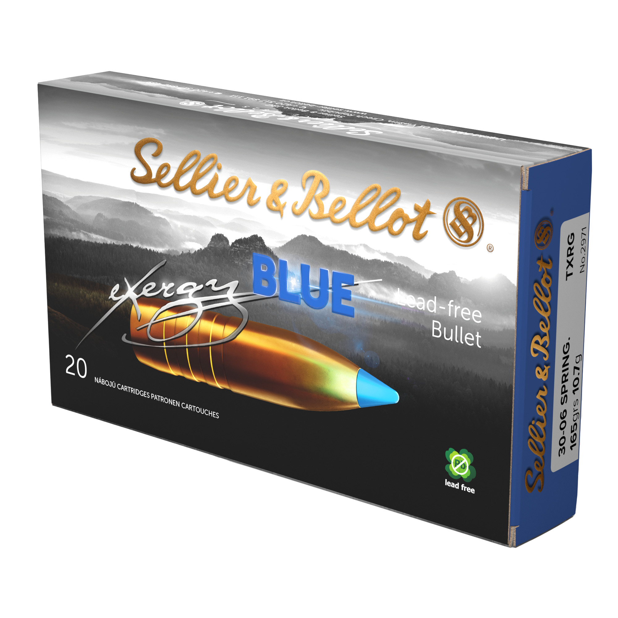 Sellier & Bellot eXergy 30-06 Springfield Boat Tail 165 Grain 20 Rounds
