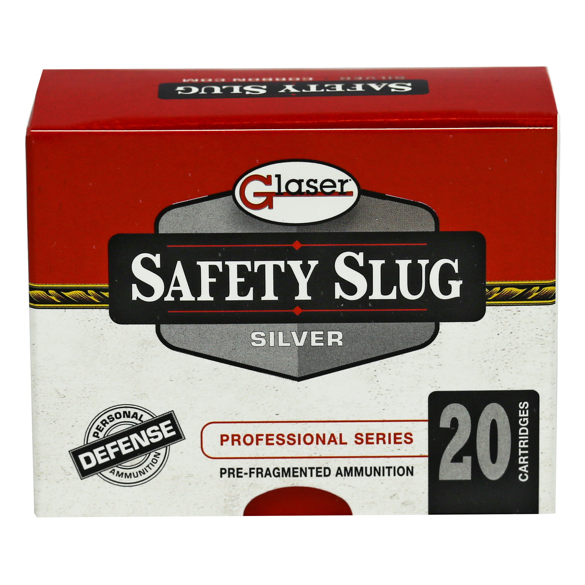 GLASER SILVER 380ACP 70GR 20 Rounds