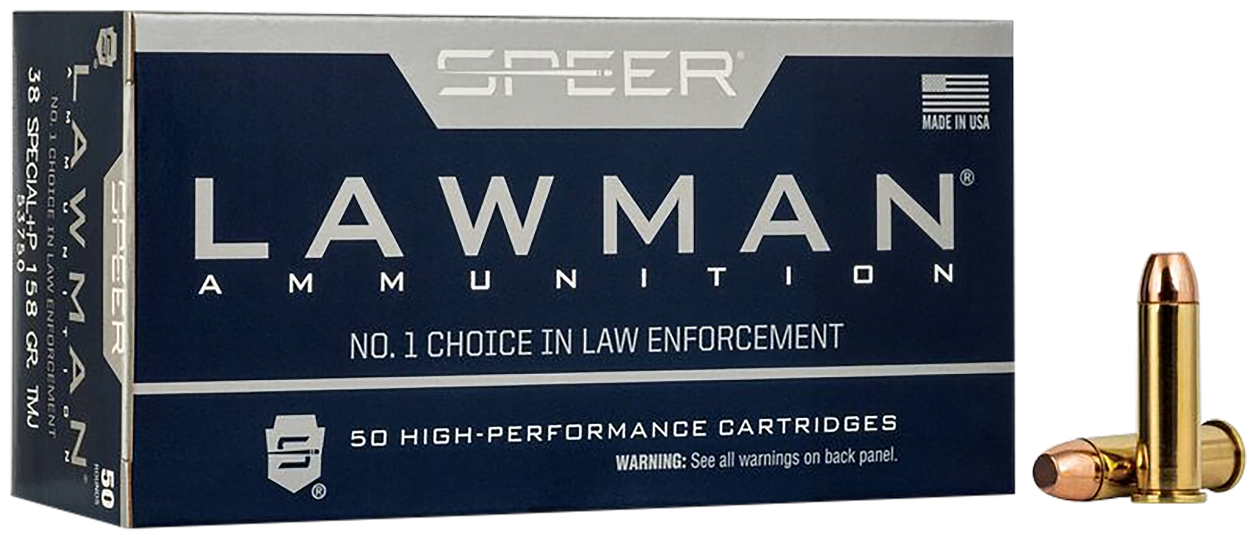 Speer Lawman 38 Special Total Metal Jacket 158 Grain 50 Rounds