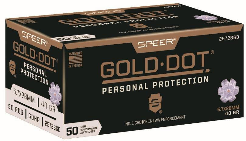 Speer Gold Dot 5.7x28mm Hollow Point 40 Grain 50 Rounds