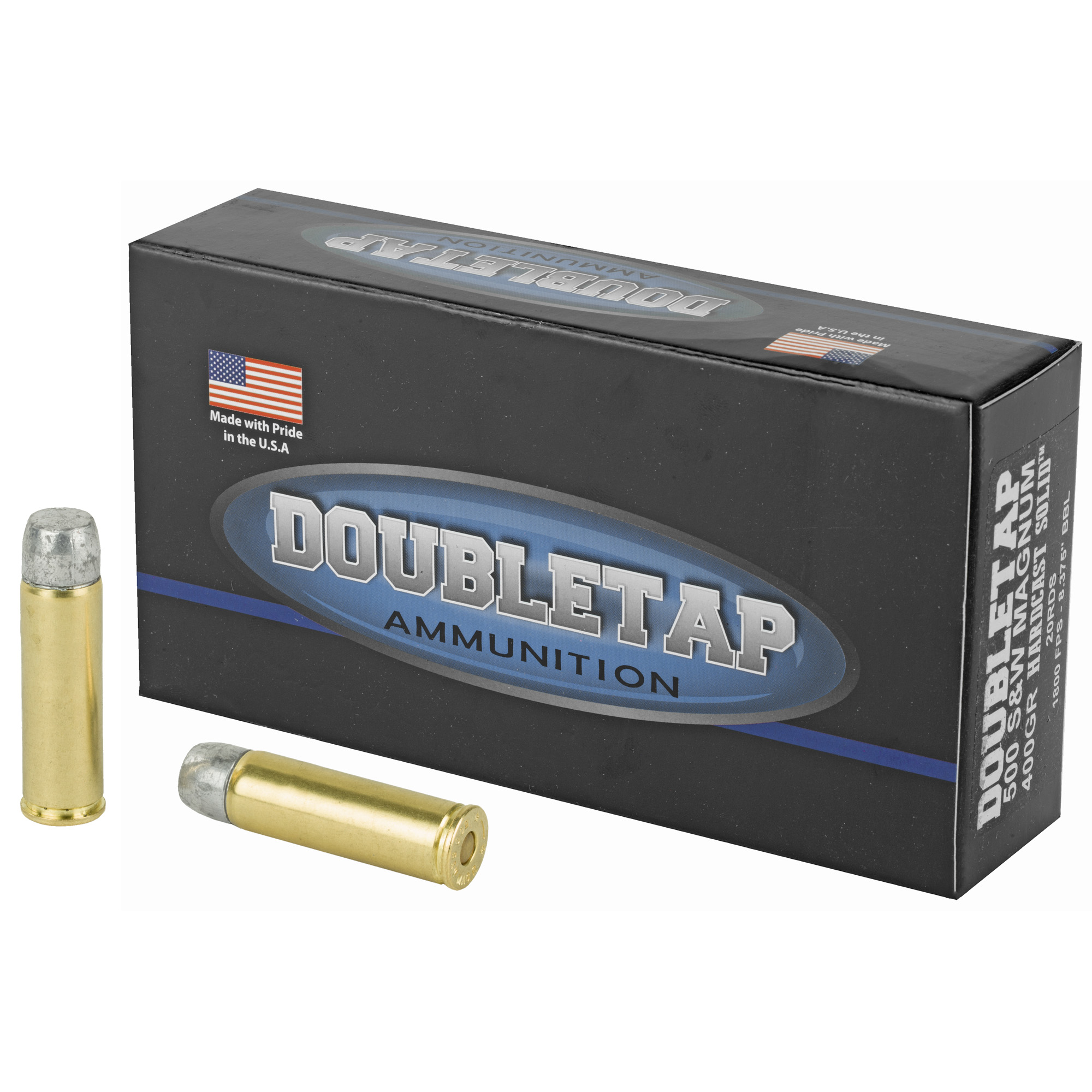 DoubleTap Ammunition 500400HC Hunter  500S&W Mag 400gr Hard Cast Solid 20 Rounds
