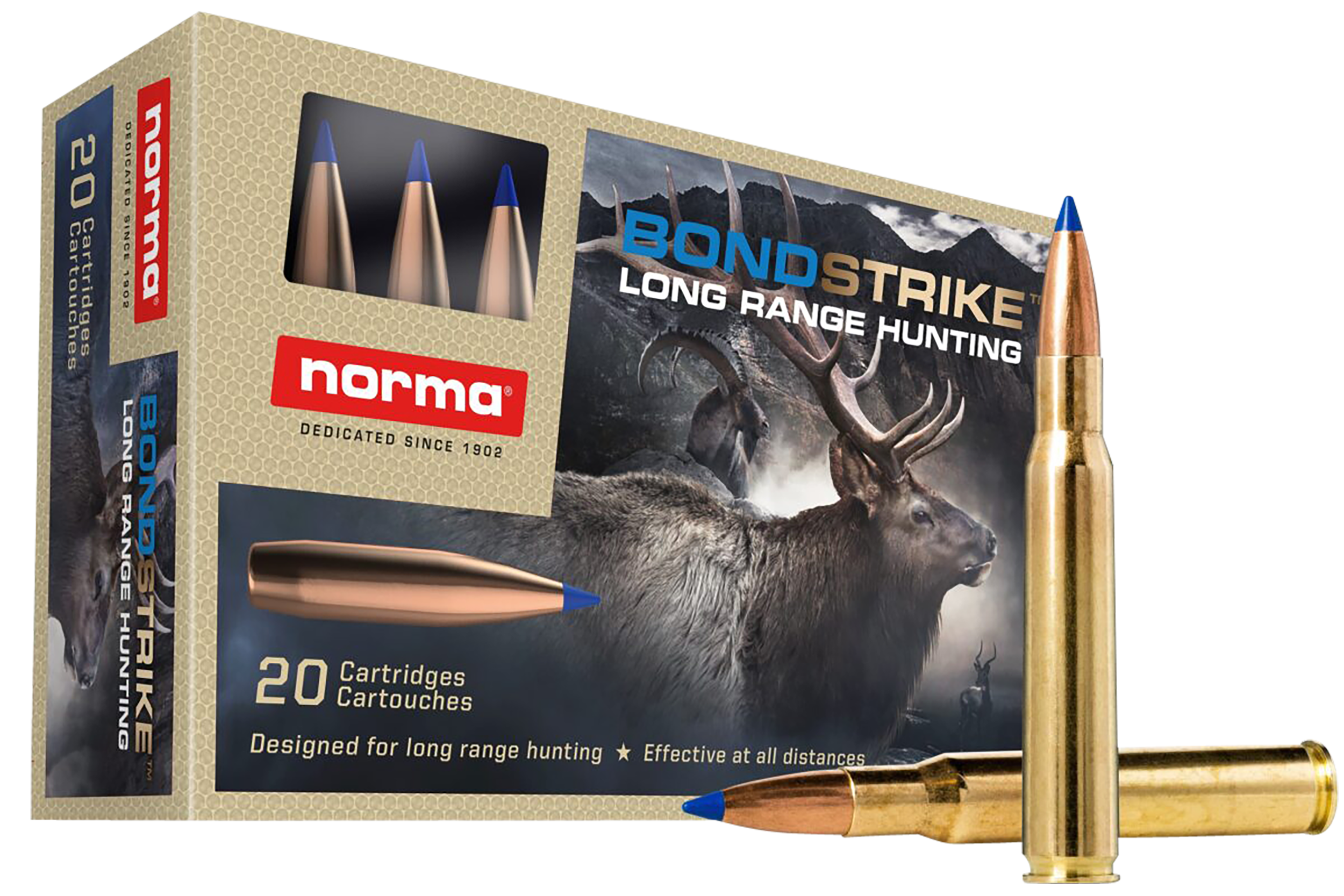 Norma Ammunition 20176422 Dedicated Hunting Bondstrike Extreme 30-06Springfield 180gr Bonded Polymer Tip 20 Rounds