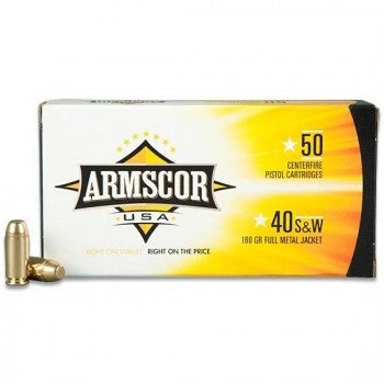 Armscor .40 S&W Full Metal Jacket 180 Grain 50 Rounds