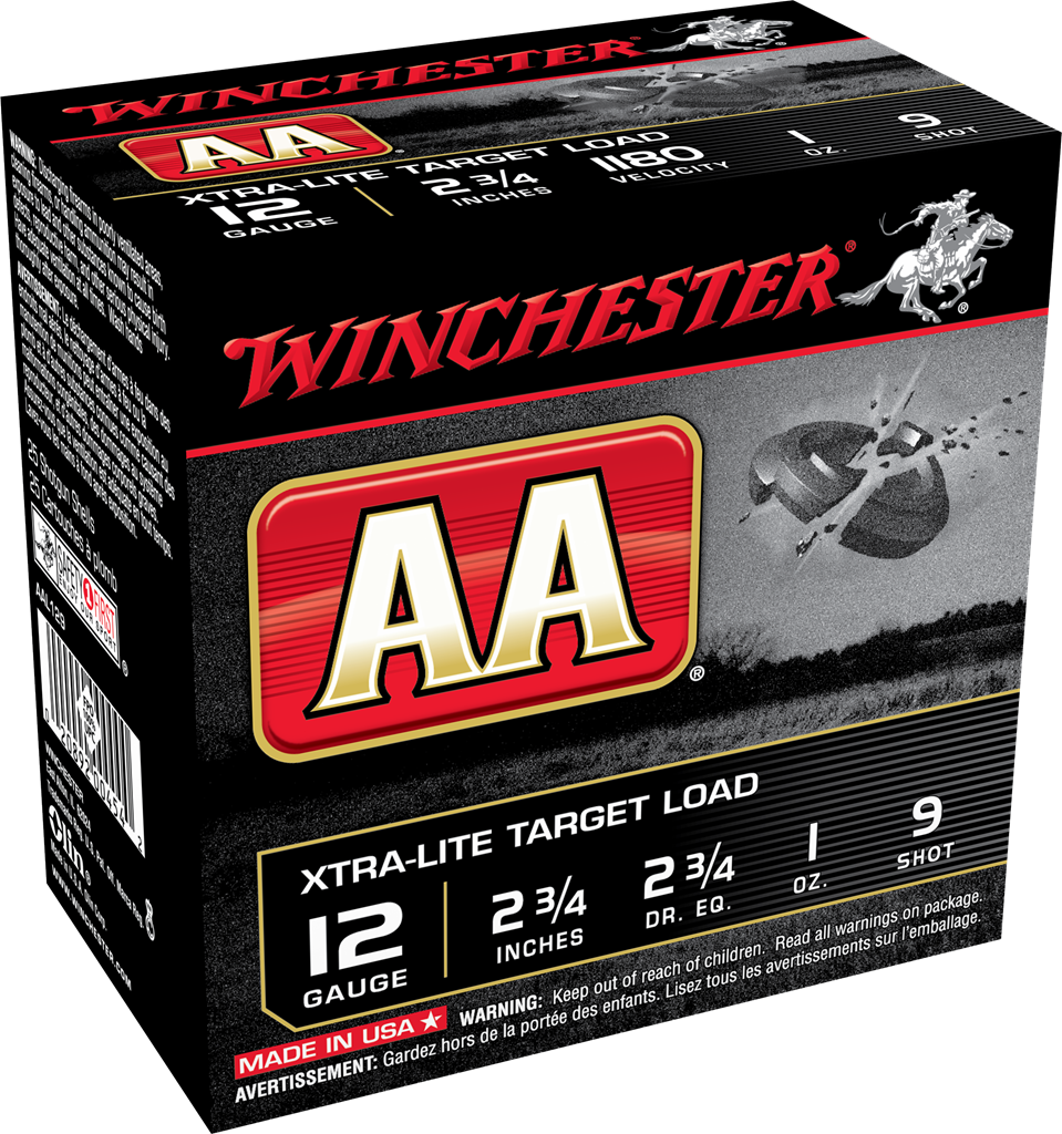 Winchester AA Xtra-Lite Load 12 Gauge 9 Shot 1 Ounce 25 Rounds