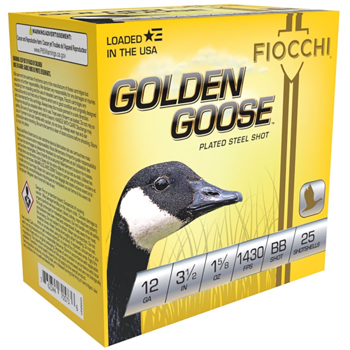 Fiocchi Golden Goose 12 Gauge BB Shot 1 5/8 oz 25 Rounds