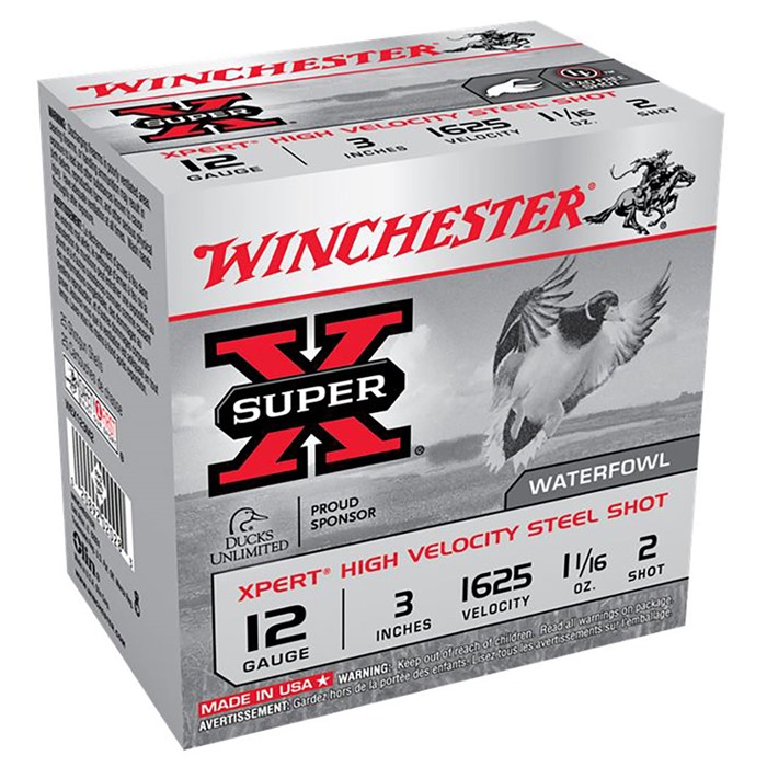 Winchester Super-X Xpert 12 Gauge High Velocity Steel Shot 1-1/16 Grain 25 Rounds