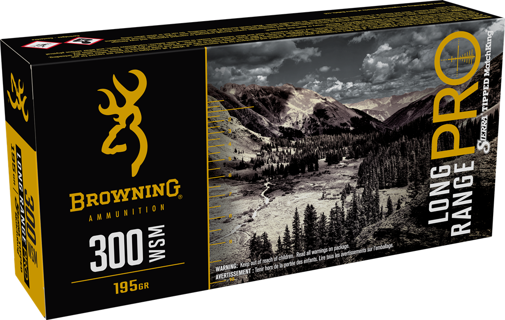 Browning Long Range Pro 300 Winchester Short Magnum Sierra MatchKing BTPT 195 Grain 20 Rounds