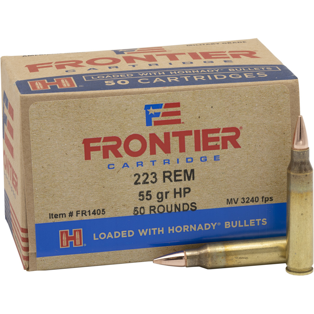 Hornady Frontier .223 Remington Hollow Point 55 Grain 50 Rounds
