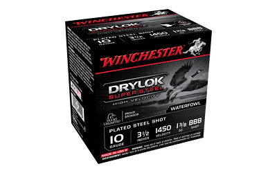 Winchester Supreme High-Velocity Drylok Super Steel 10 Gauge Bbb 1 3/8 oz 25 Rounds