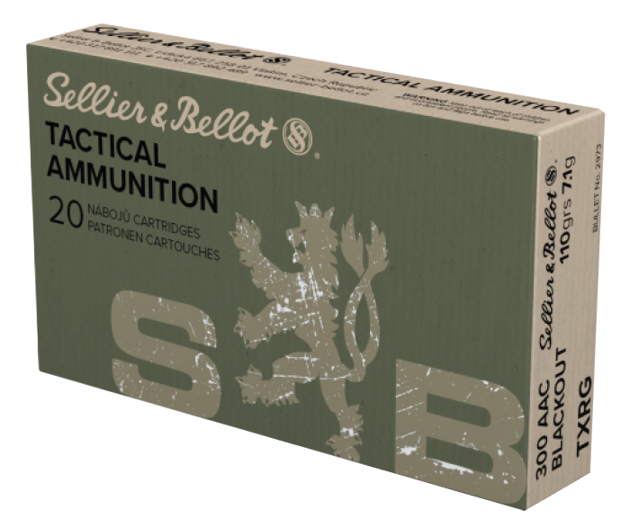 Sellier & Bellot eXergy 300 AAC Blackout Boat Tail 110 Grain 20 Rounds