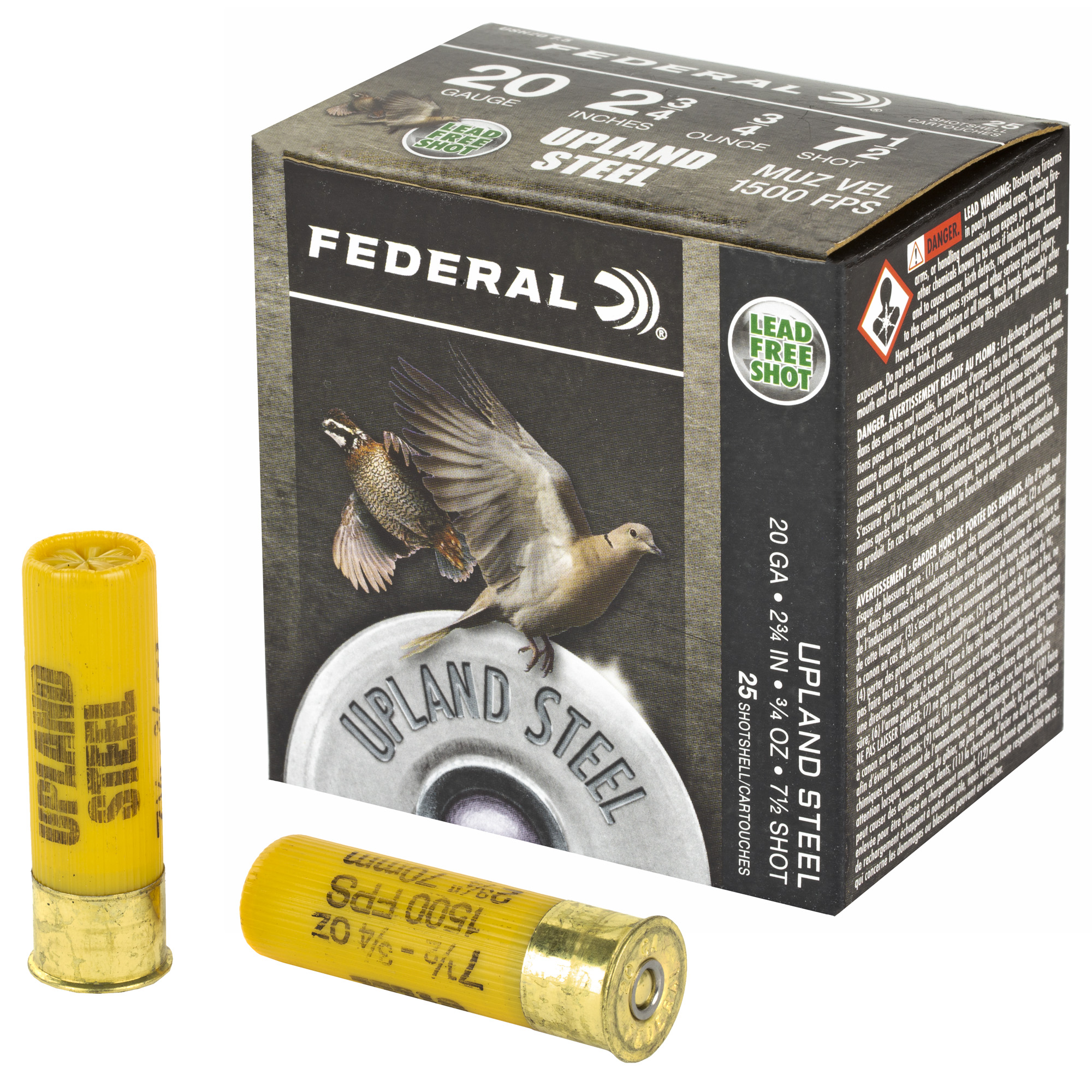 Federal Upland Steel 20 Gauge Steel Shot 7/8 oz 25 Rounds