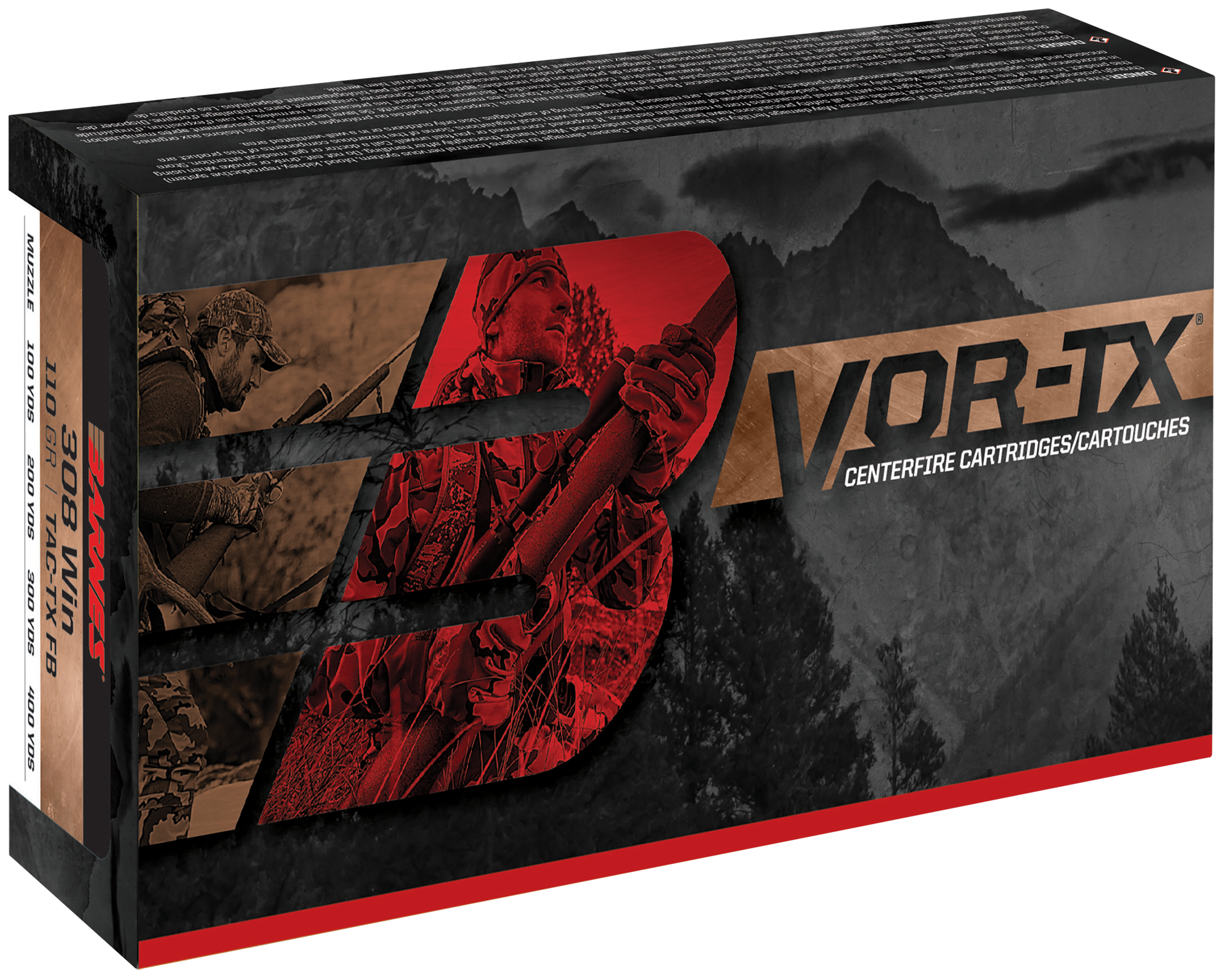 Barnes Bullets VOR-TX 300 Winchester Short Magnum Tipped TSX 150 Grain 20 Rounds