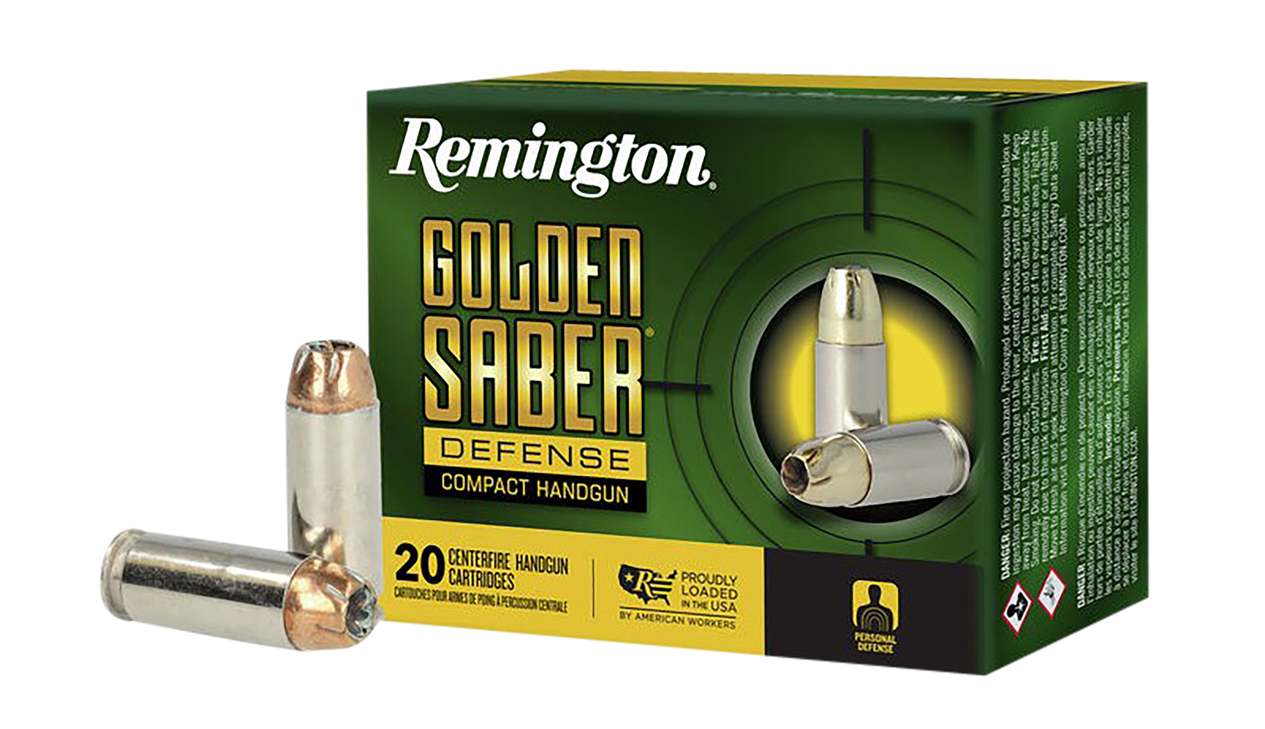 Remington Golden Saber Defense 10mm Auto Jacketed Hollow Point 180 Grain 20 Rounds