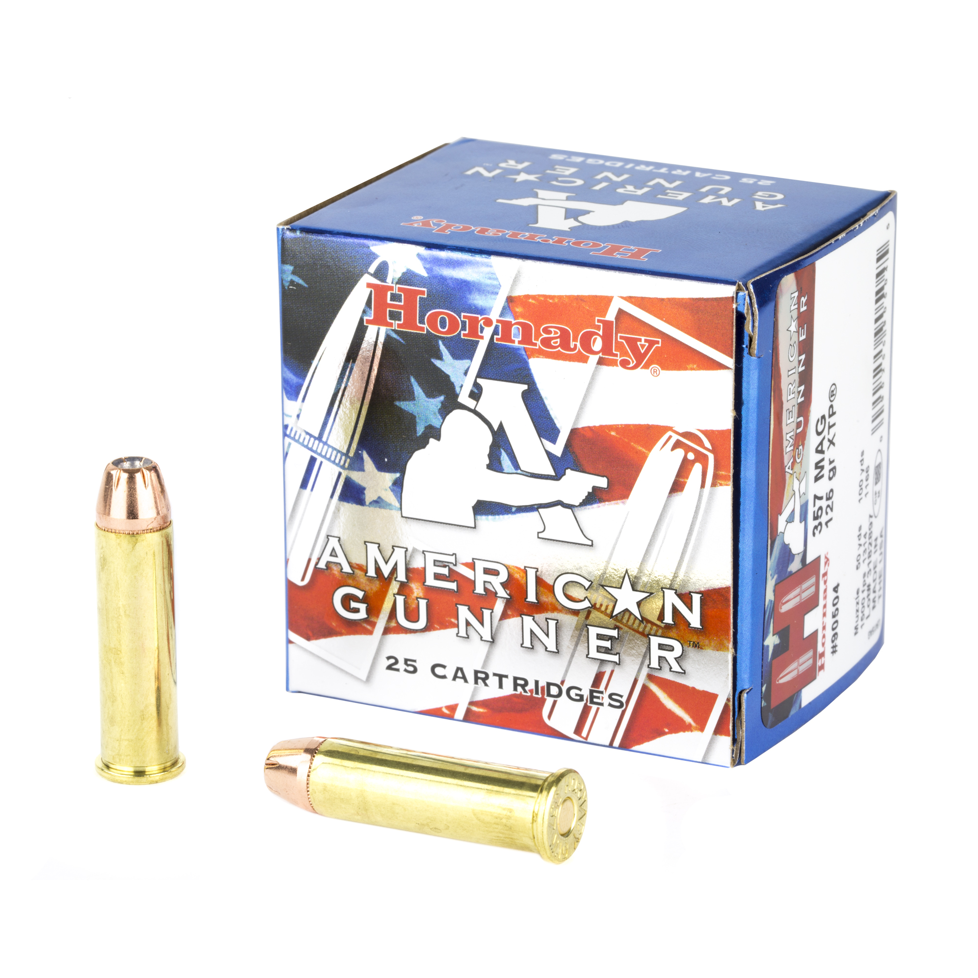 Hornady American Gunner Pistol Ammo 357 Mag 125 gr. XTP Hollow Point 25 rd.