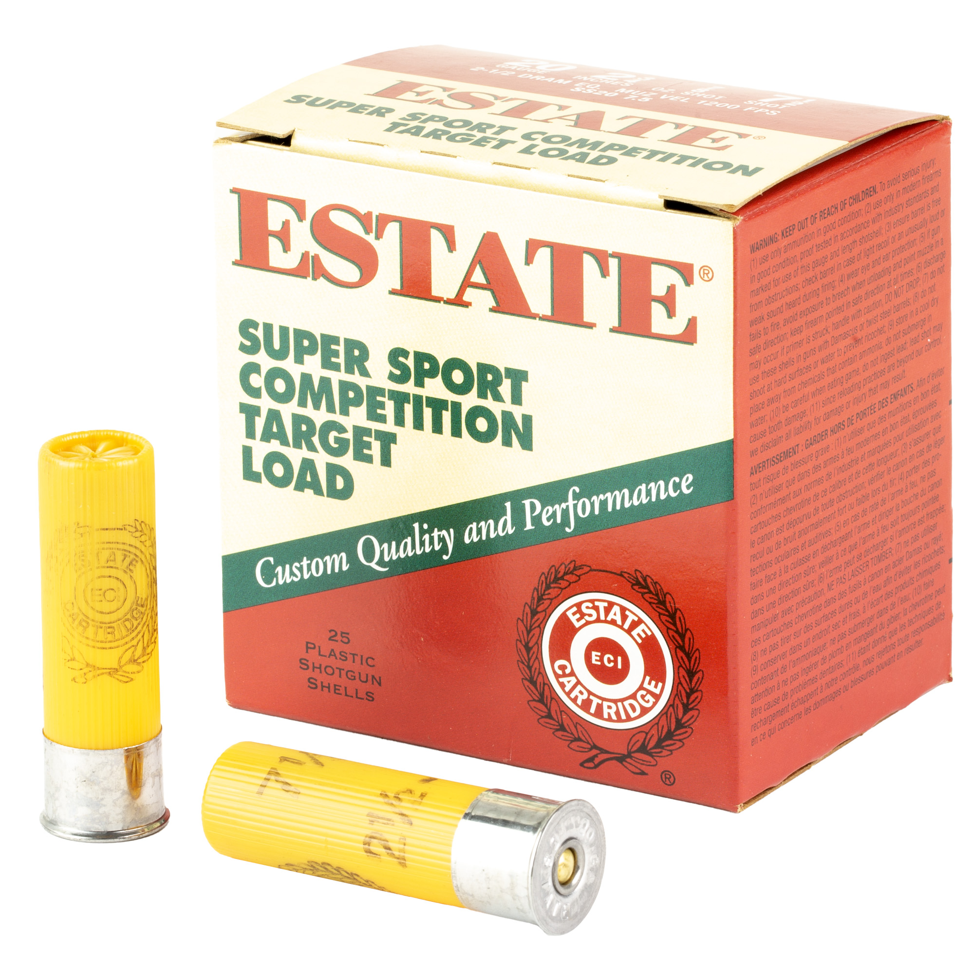 Federal Estate Super Sport 20 Gauge Shot 7.5 Grain 25 Rounds