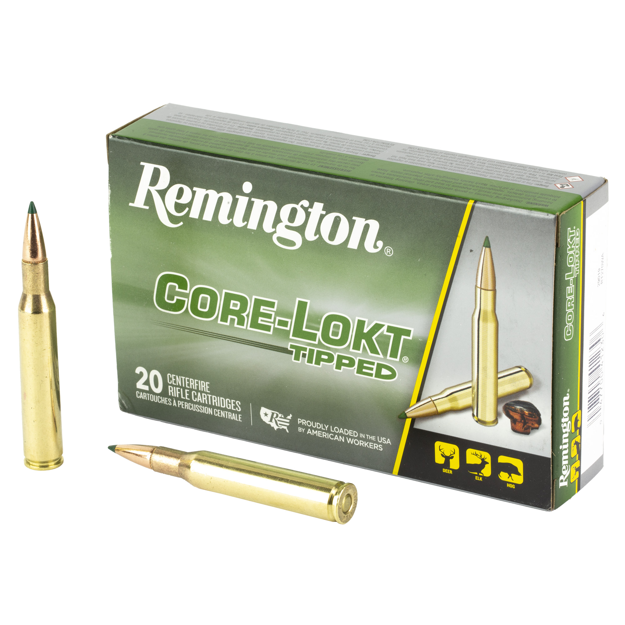 Remington Core-Lokt Tipped Rifle Ammo 270 Win. 130 gr. Core-Lokt Tipped 20 rd.