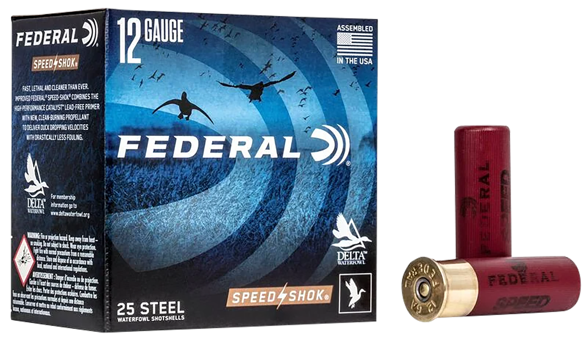 Federal Speed-Shok 12 Gauge Steel Shot 1 1/8 Grain 25 Rounds